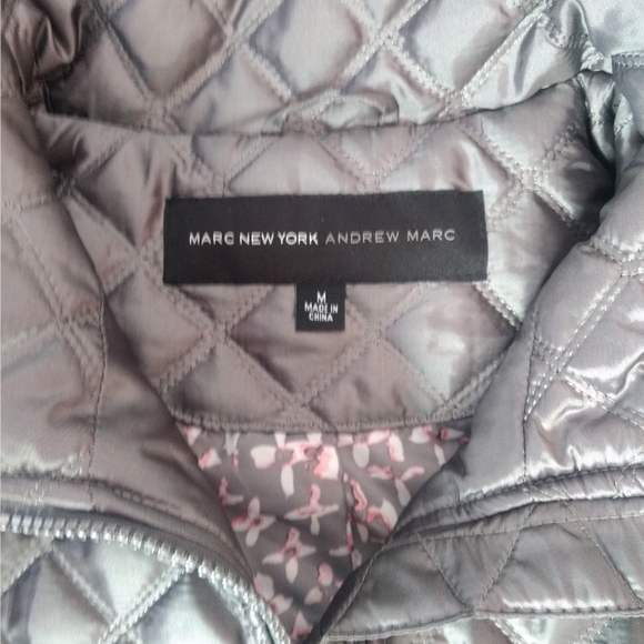 Quilted women's jacket by MARC NEW YORK. Size is medium. Grey col… - Picture 4 of 8